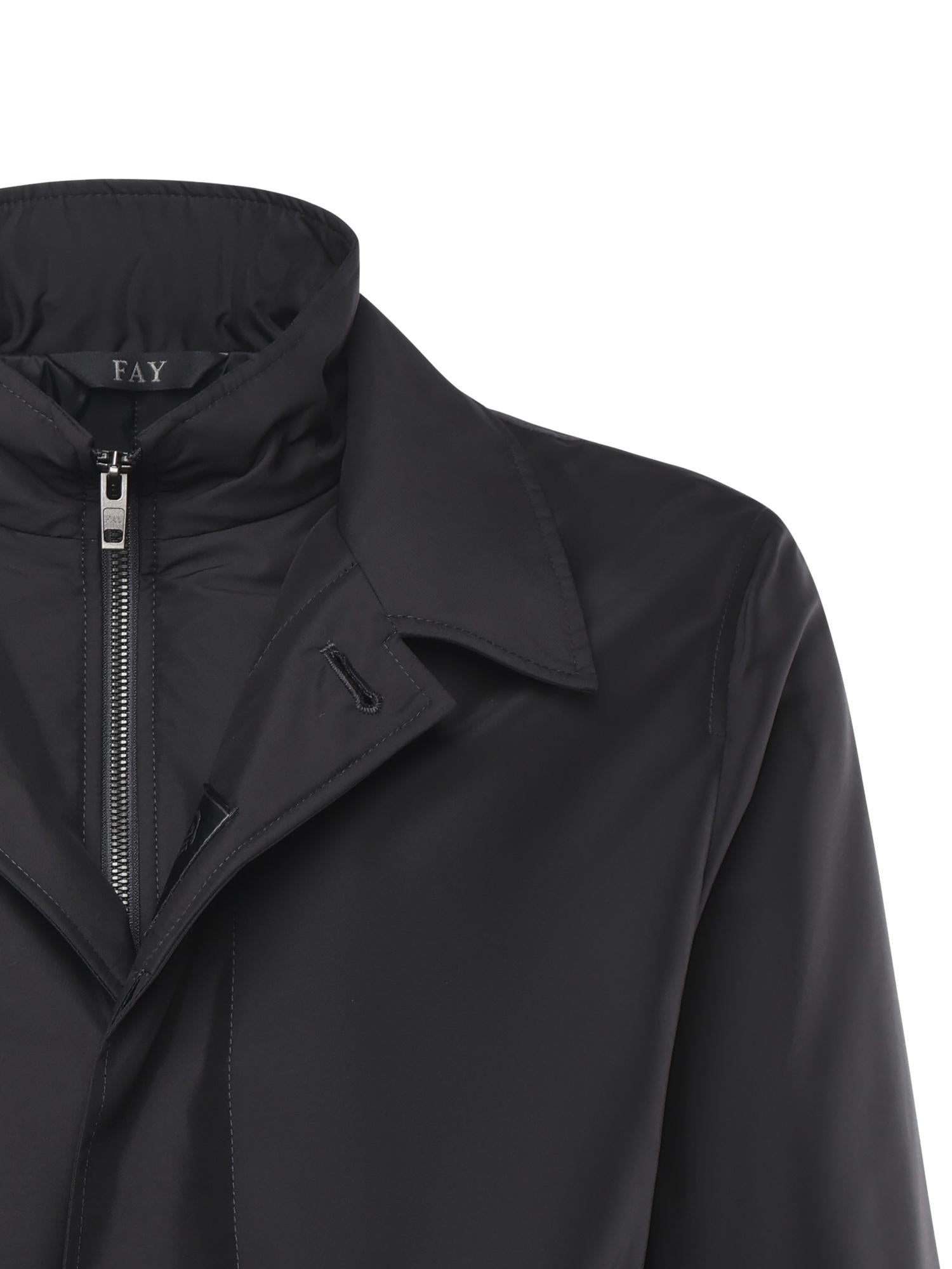 Morning coat in popeline tecnico NAM62510160AXX U804 FAY 