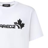T-shirt in cotone con logo S71GD1629 D20020100 DSQUARED2 
