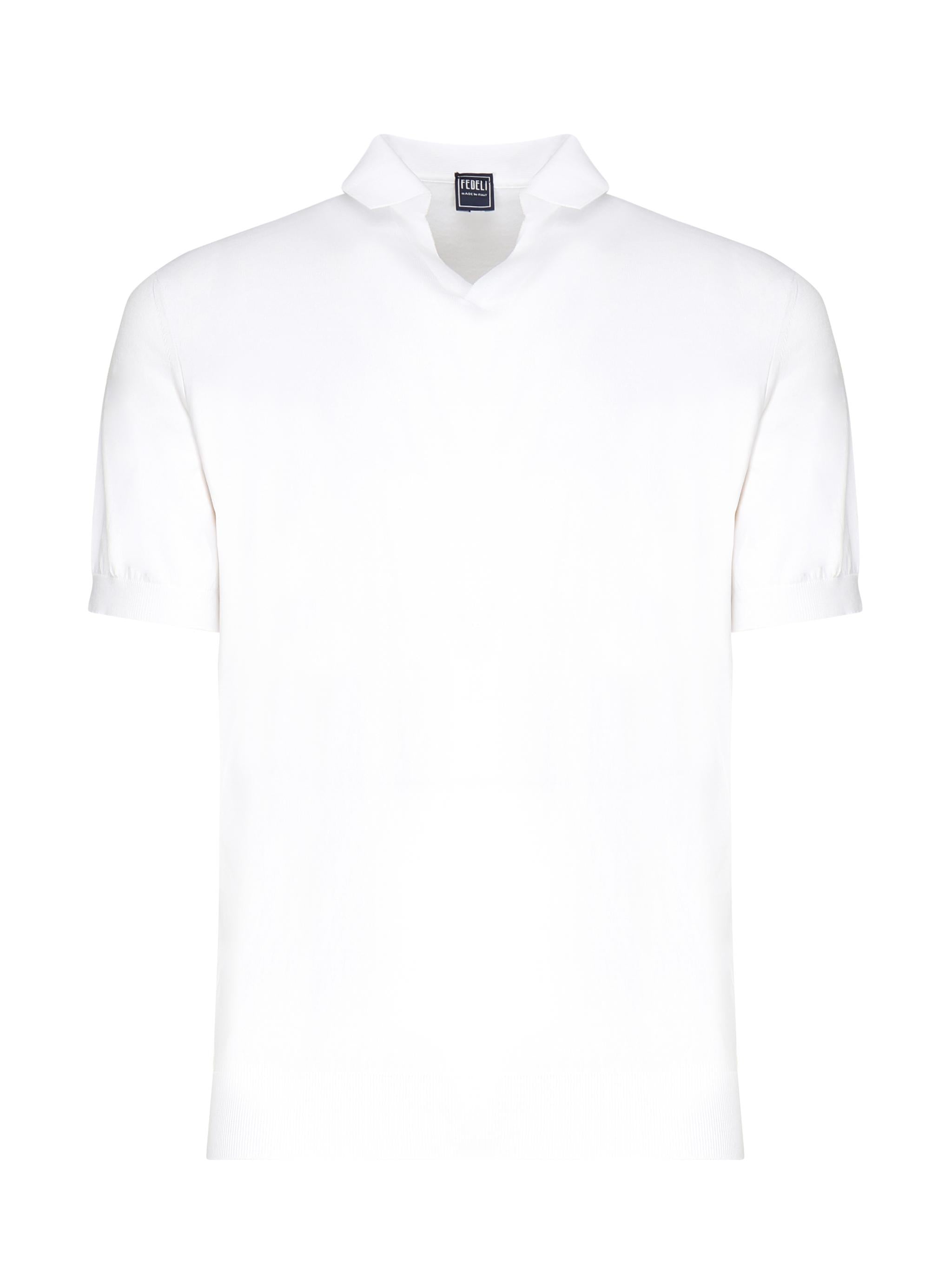 Polo con collo aperto 8UED5914 41 FEDELI 