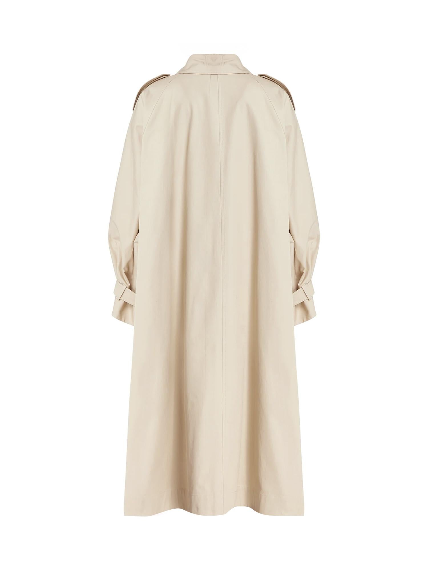 Mantella-trench in twill di cotone 848929 Y3A999610 SAINT LAURENT 