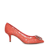 Décolleté in pizzo Taormina con cristalli CD0066 AL19880317 DOLCE & GABBANA 