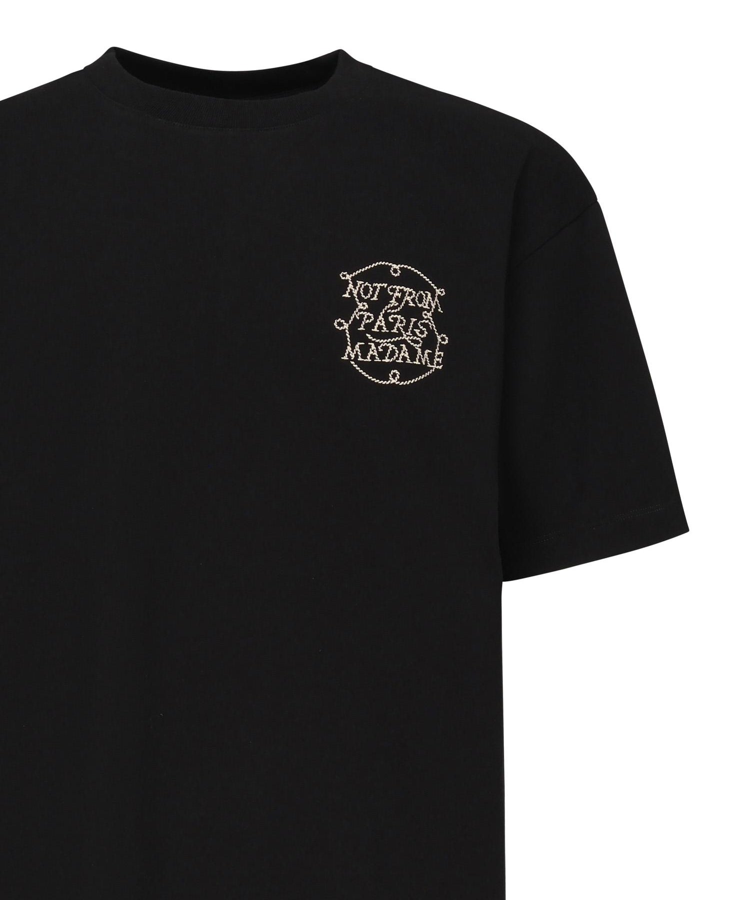 T-shirt Slogan Tresses<BR/> HTS259CO134 BL Drôle de Monsieur 