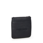 Borsa a tracolla piatta nera in similpelle XM000155 AF11931UB101 ARMANI EXCHANGE 