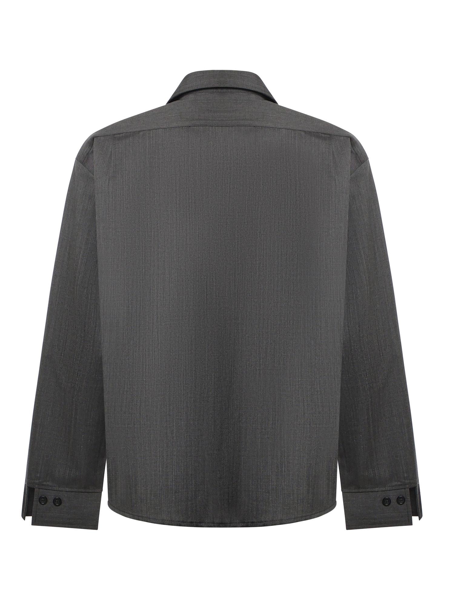 Camicia Tobhias in lana TOBHIAS GRIGIO GIULIANO GALIANO 