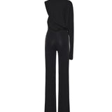 Tuta Serena in jersey T190119A TJP073BLACK THE ANDAMANE 