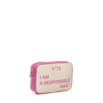 RESPONSIBILITY BIS shoulder bag 73BS6AF04 RESPONSIBILITY BISNATURALE/FUXIA V° 73 