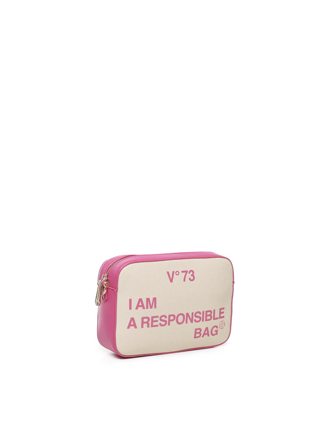 RESPONSIBILITY BIS shoulder bag 73BS6AF04 RESPONSIBILITY BISNATURALE/FUXIA V° 73 