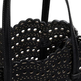 Tote bag piccola Mina 25 in pelle di vitello AA1S06725I251 999 ALAIA 