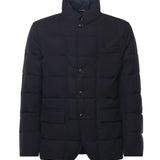 Piumino corto double front in canvas mélange NAM45510210XOB U807 FAY 