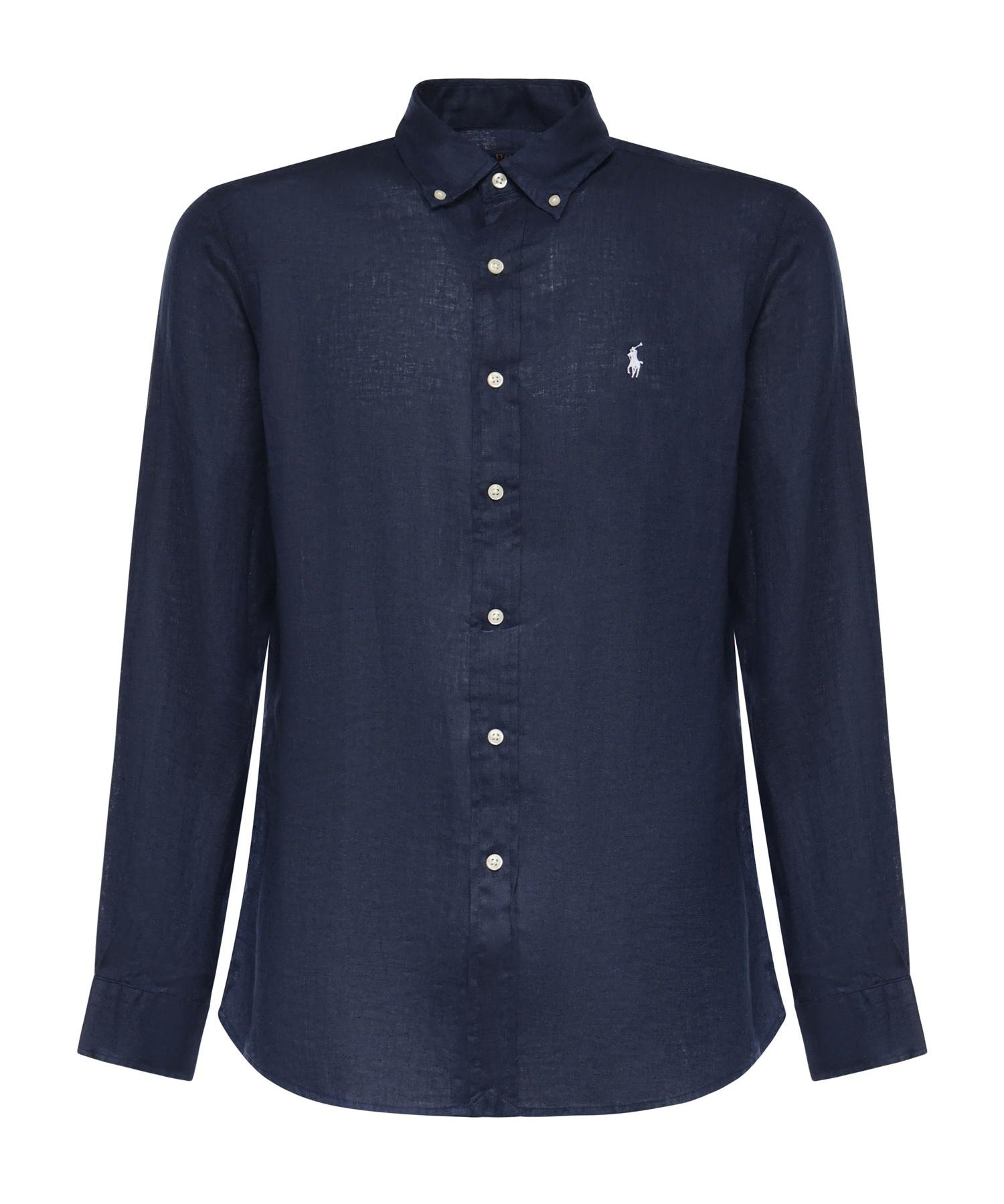 Camicia in lino con logo 710966294 504 POLO RALPH LAUREN 