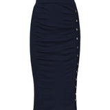 Gonna lunga in maglia con gancetti 104726 A2F0G82 PINKO 