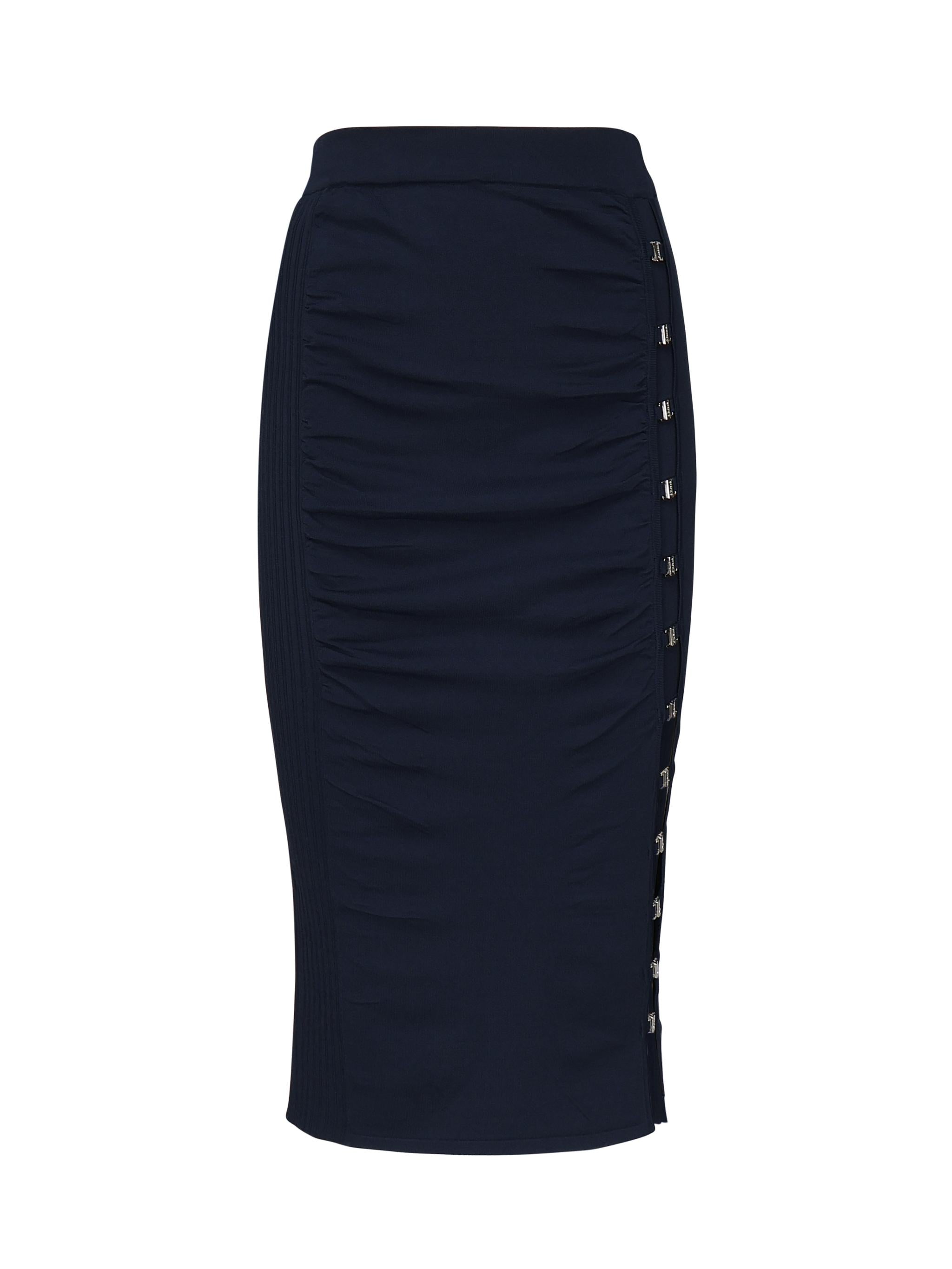 Gonna lunga in maglia con gancetti 104726 A2F0G82 PINKO 