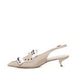 Décolleté in vernice con borchie ANNA S2408 VERNICECIPRIA/OFF WHITE ALCHIMIA 