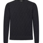 Pullover in cotone FF Jacquard FZX091 AUW0F0QA1 FENDI 