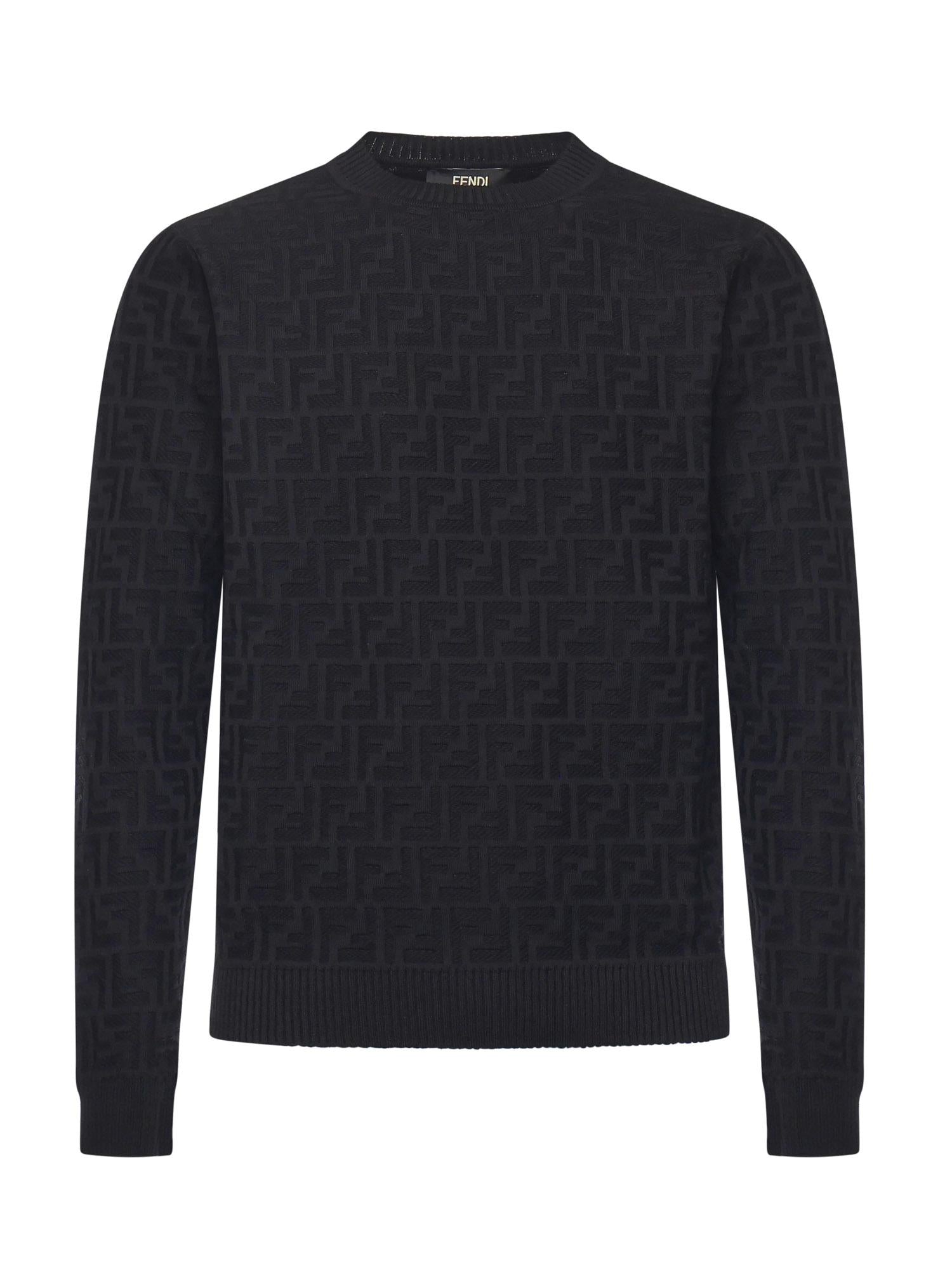 Pullover in cotone FF Jacquard FZX091 AUW0F0QA1 FENDI 