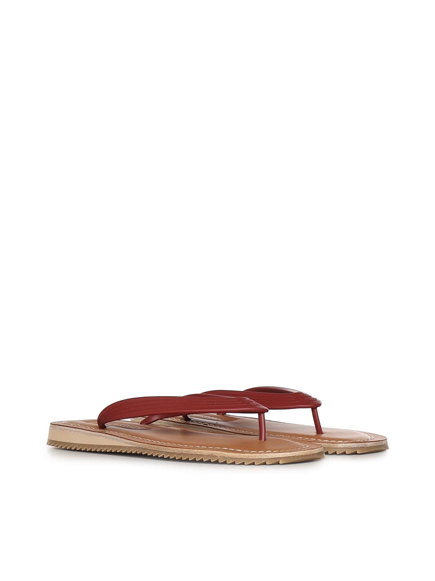 Sandali infradito con logo 5Y638E 3ZMWF0399 MIU MIU 