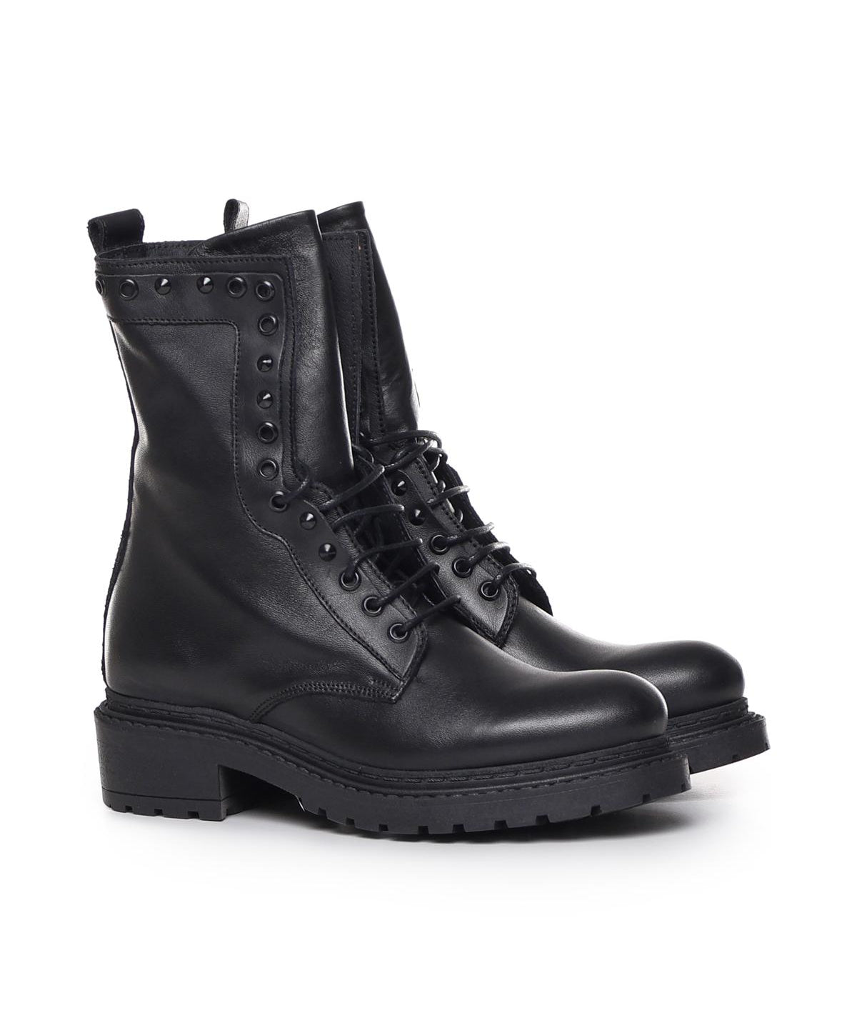 Anfibi con borchie MA600 VITNERO METISSE 