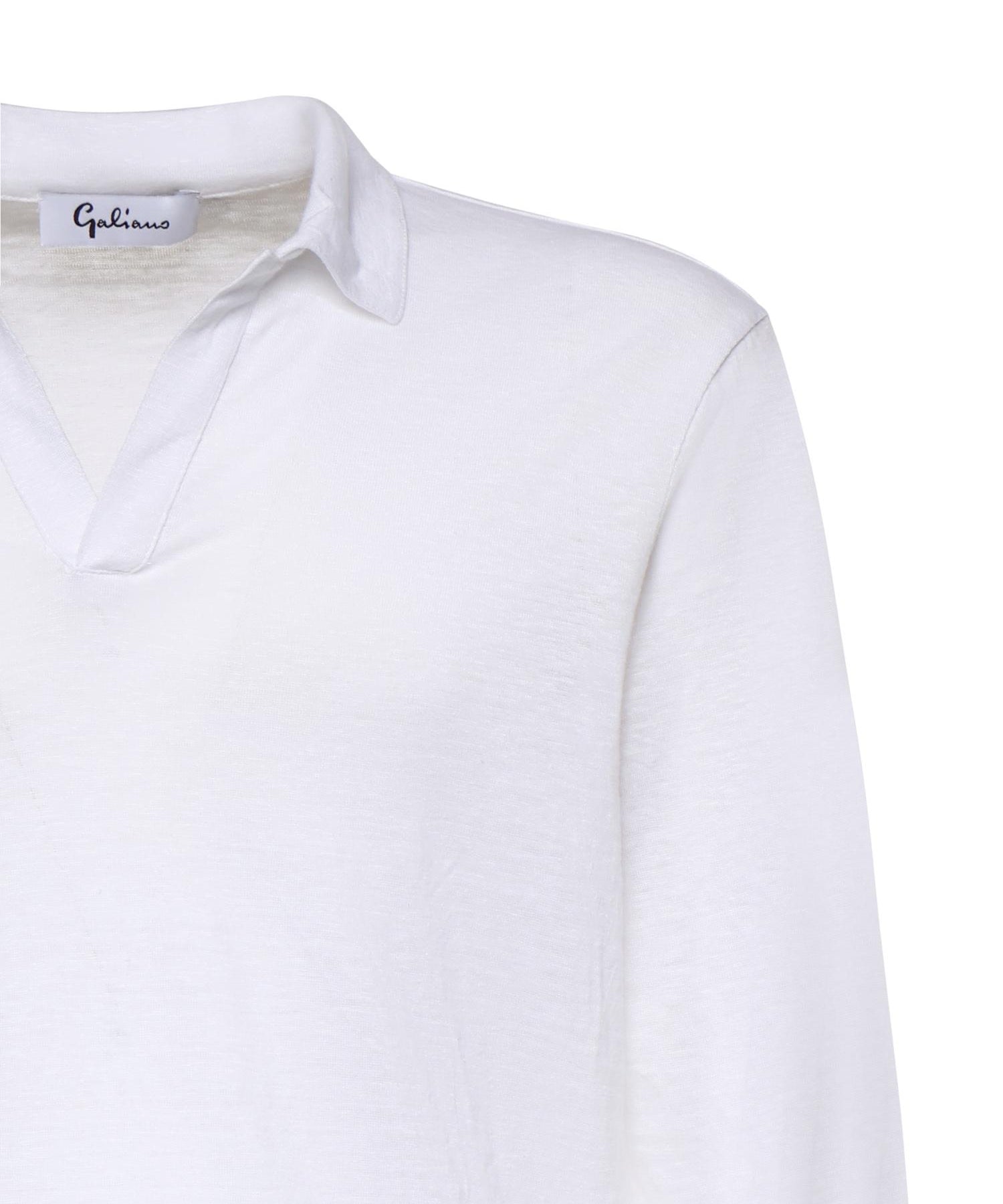Polo in lino 60191 96803250 GALIANO 