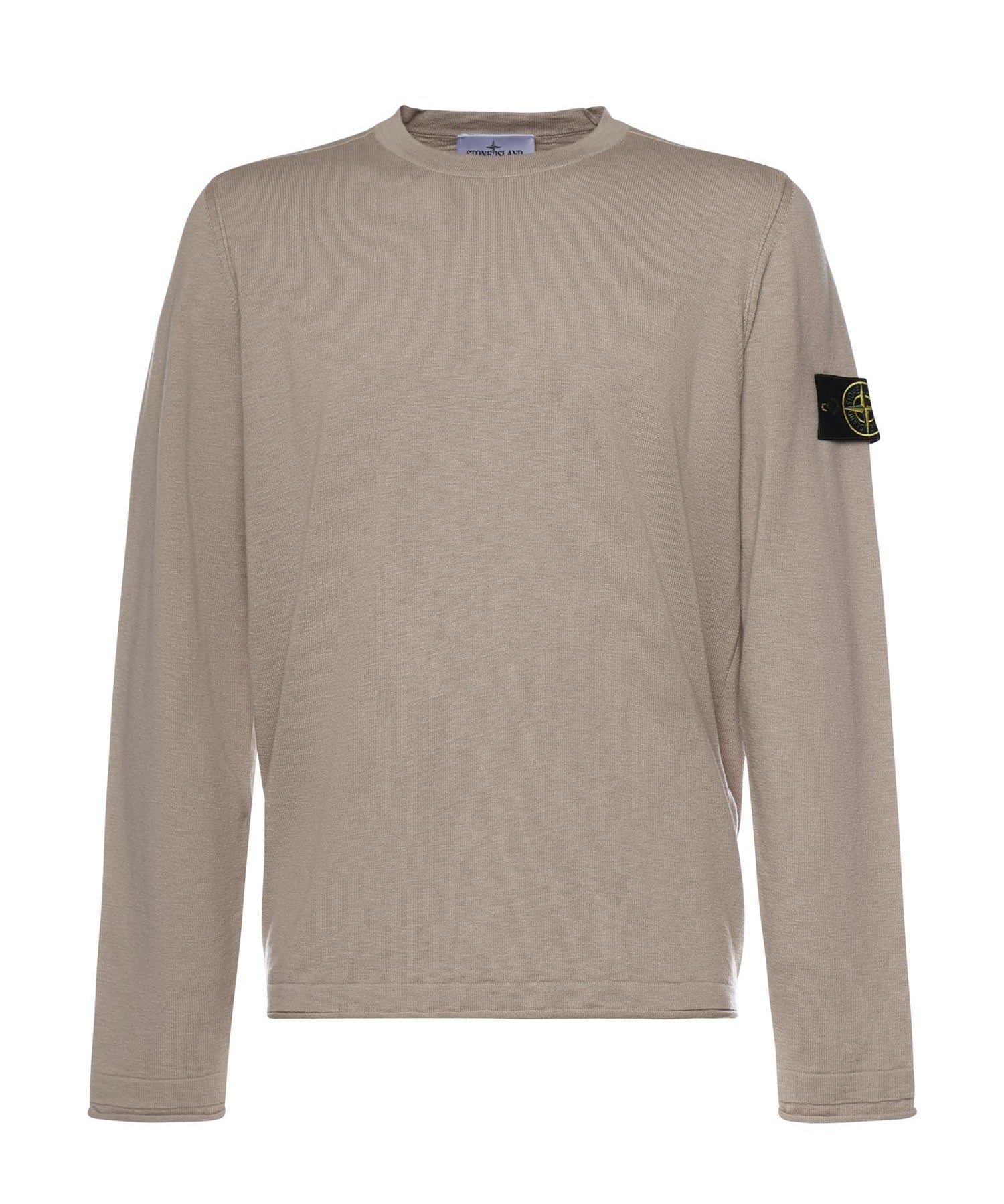 Maglione in cotone e nylon con logo<BR/> L1S155100052 S00B0V009A STONE ISLAND 