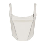 Top Corset con scollo tondo CORSET -IVORY THE ARCHIVIA 