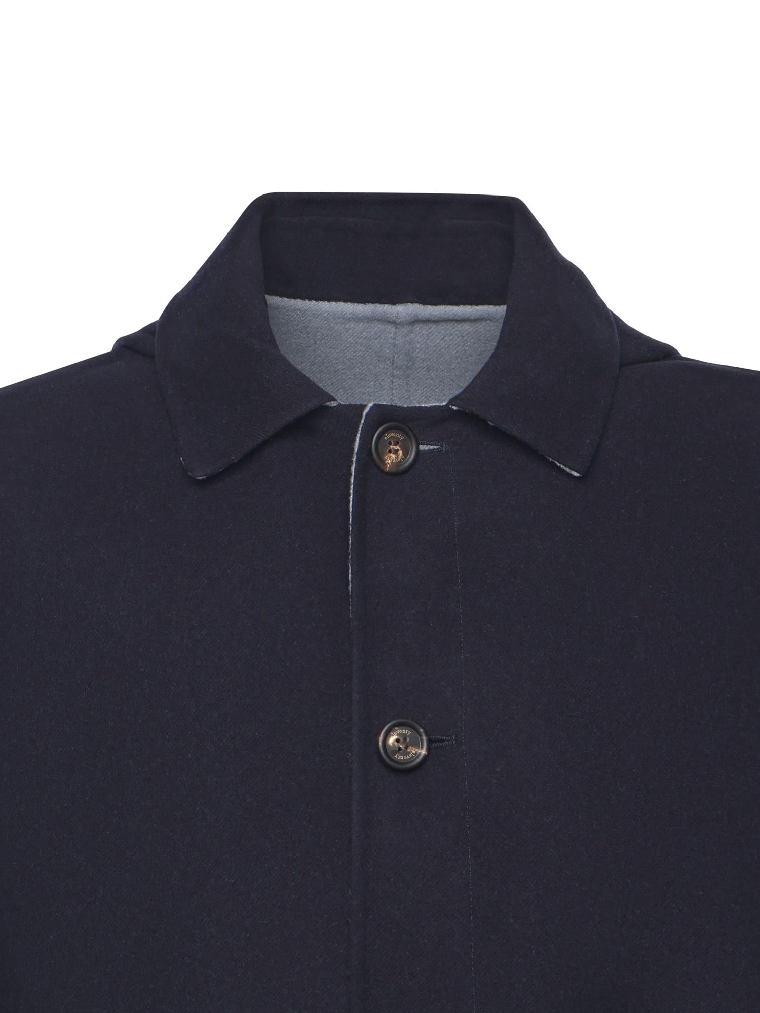 Cappotto monopetto in lana L75CAPJ02TES0H229 11-08 ELEVENTY 