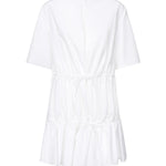 Abito t-shirt arricciato AA9R2659T611B 000 ALAIA 