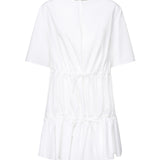 Abito t-shirt arricciato AA9R2659T611B 000 ALAIA 