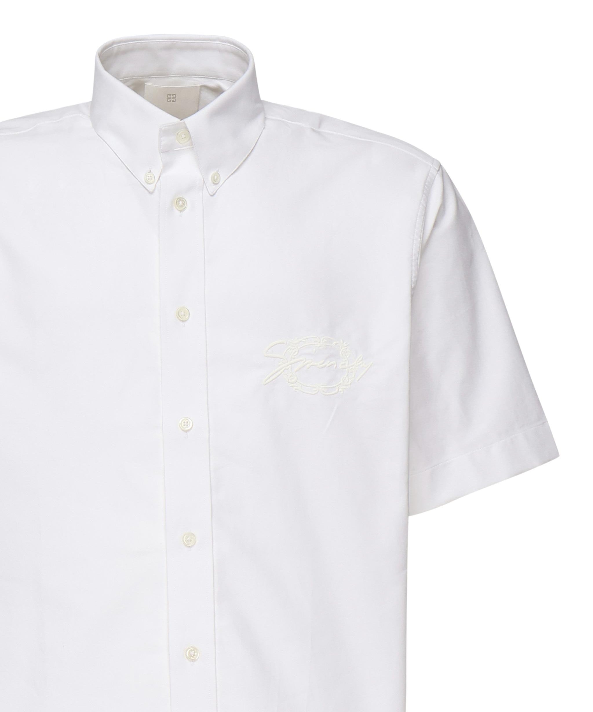 Camicia con logo ricamato BM611CG1ZF 100 GIVENCHY 