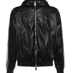 Giacca hoodie in similpelle S74AM1676 S60340900 DSQUARED2 