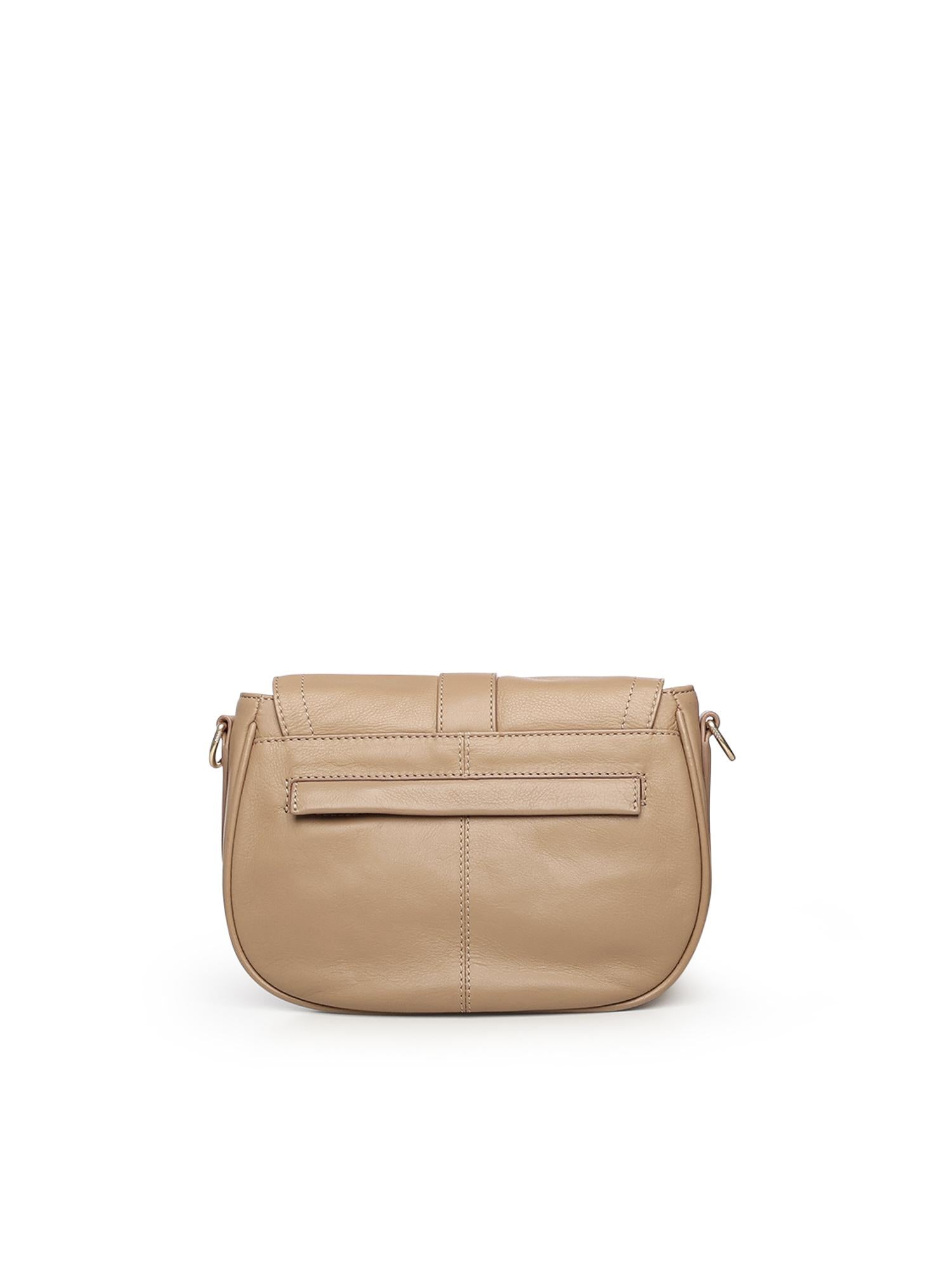 Mini bag a tracolla in pelle BIBP9EC05 CAMEL BIASIA 