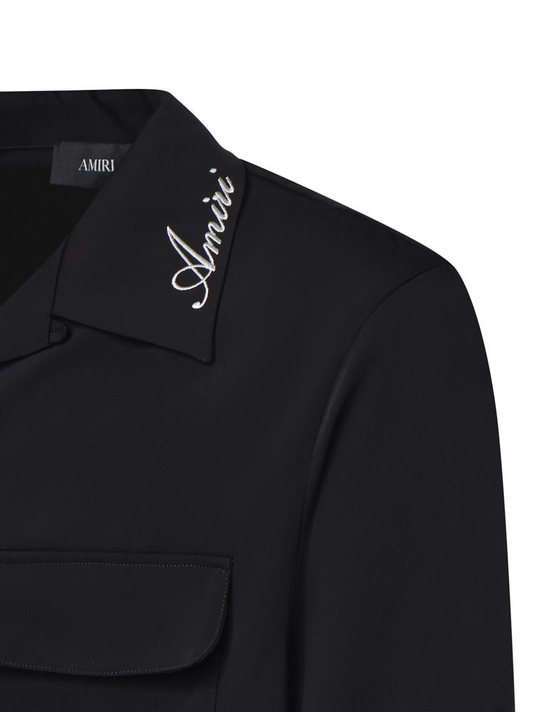 Camicia con tasche e logo AMSTCA1097 001 AMIRI 
