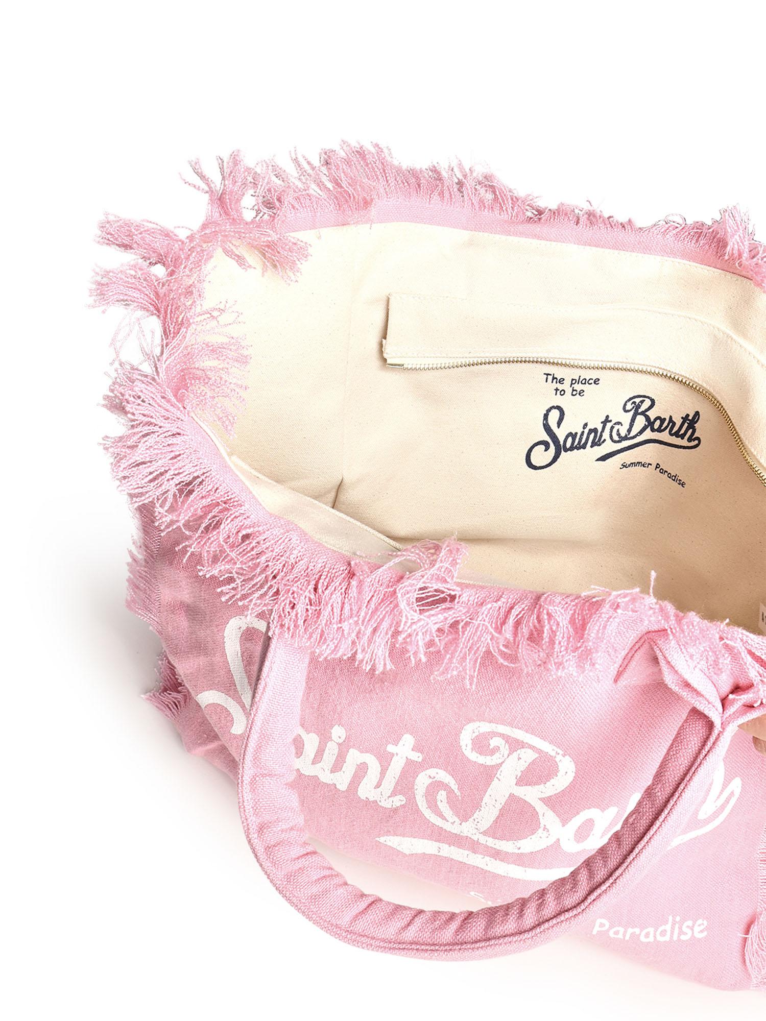 Borsa Vanity in lino con logo VANI022 00142L MC2 SAINT BARTH 
