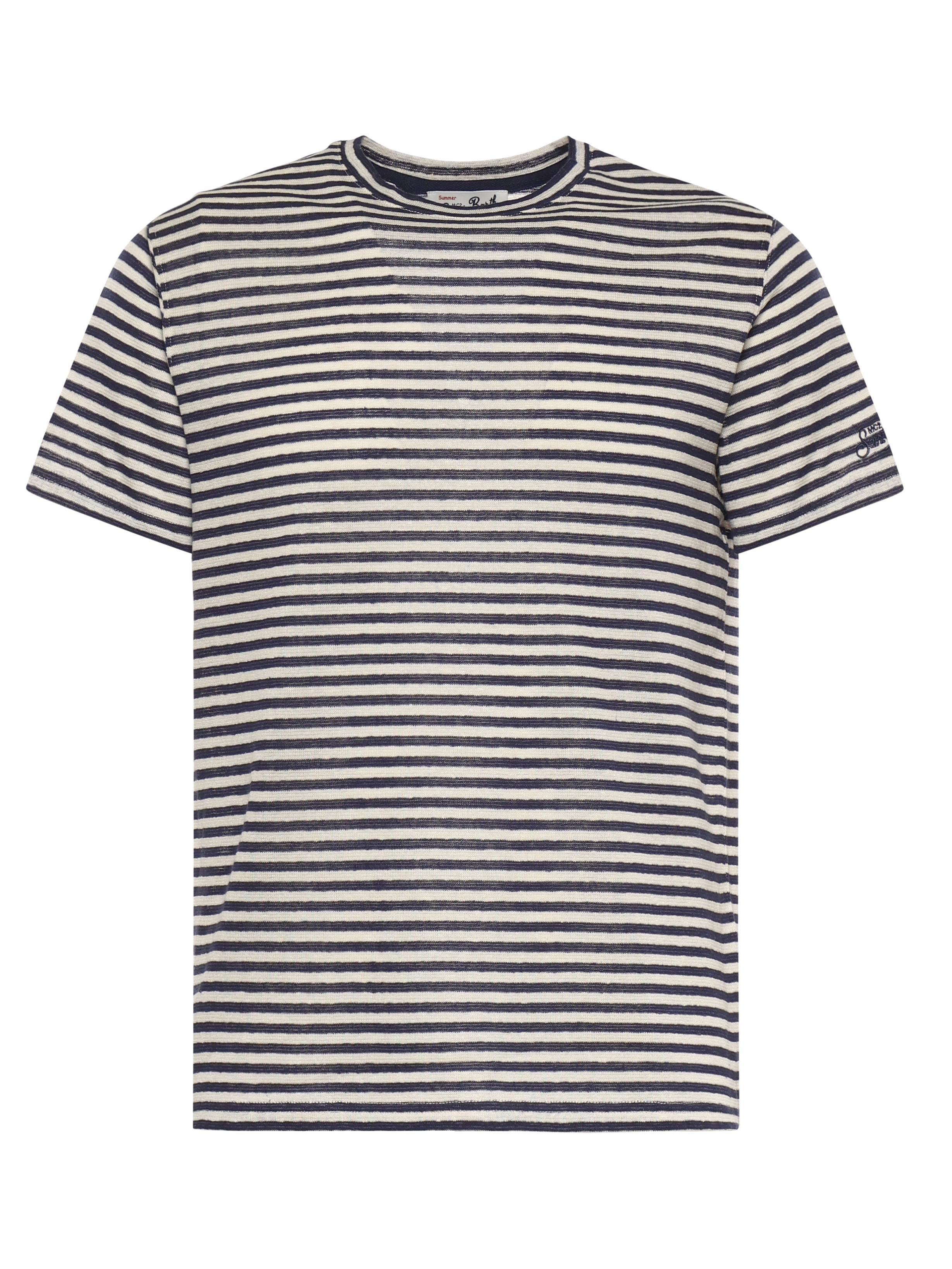 T-shirt Dover in cotone a righe DOV0010 00283L MC2 SAINT BARTH 