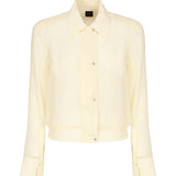 Camicetta leggera linea bomber in georgette 104787 A21FD22 PINKO 