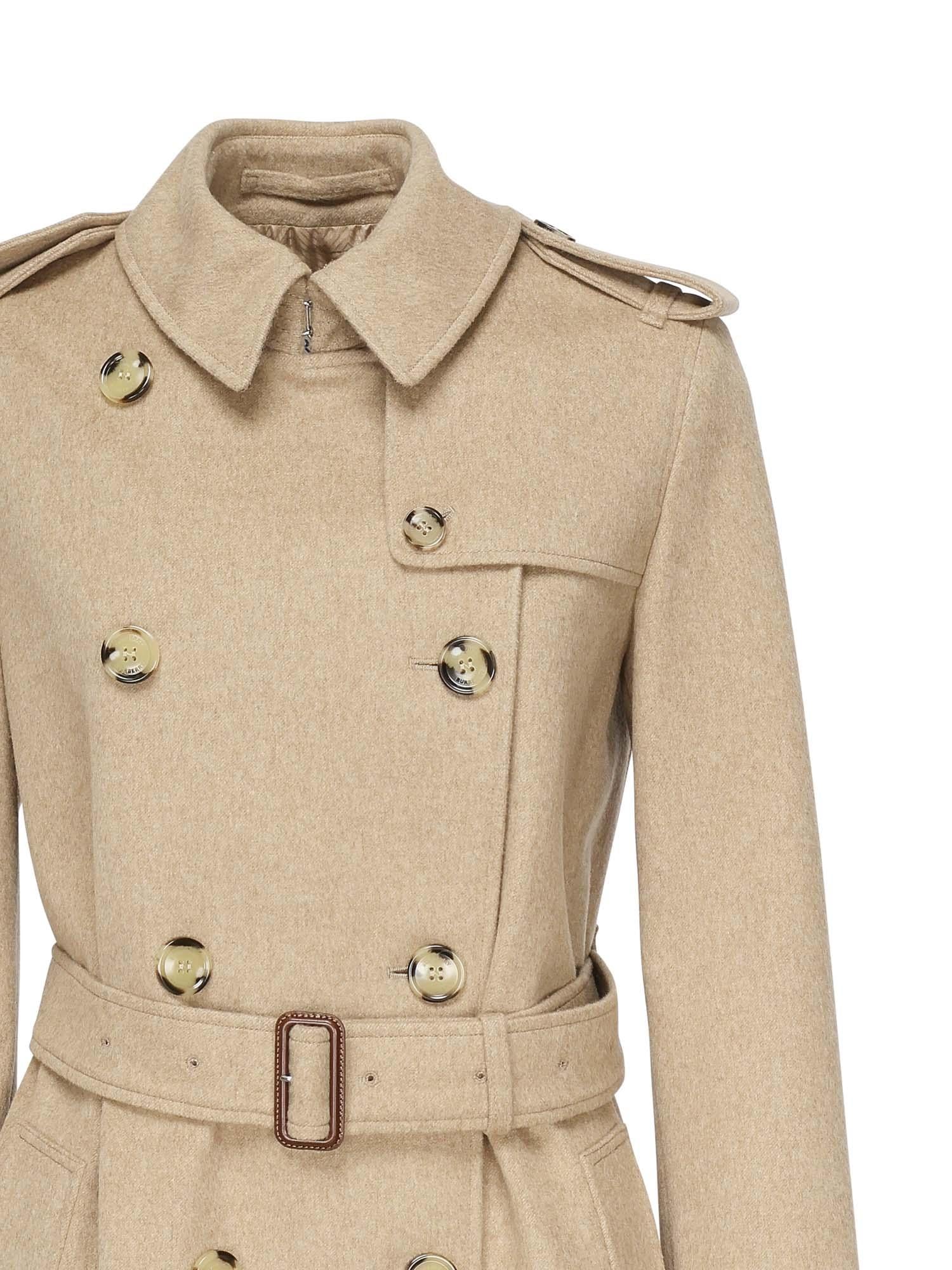 Trench Kensington lungo in cashmere<BR/> 8110787 C3036 BURBERRY 