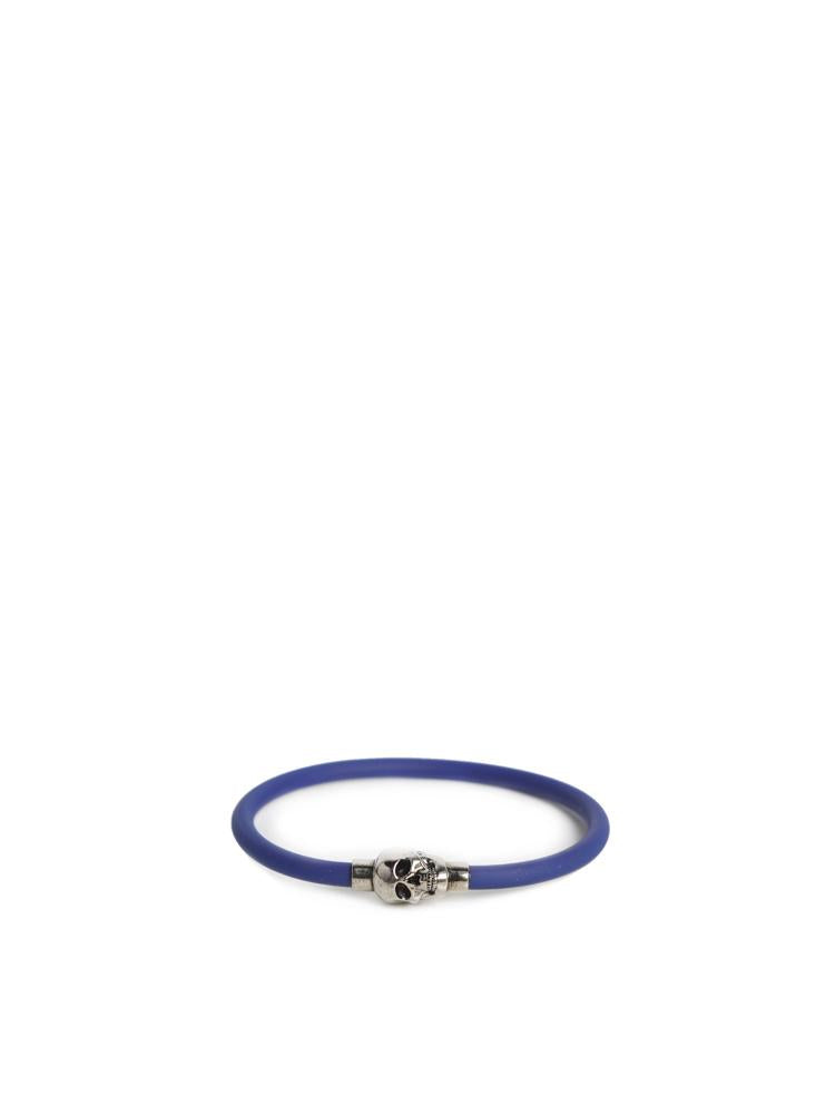 Bracciale Skull in gomma 705846 1AAIK4520 ALEXANDER McQUEEN 