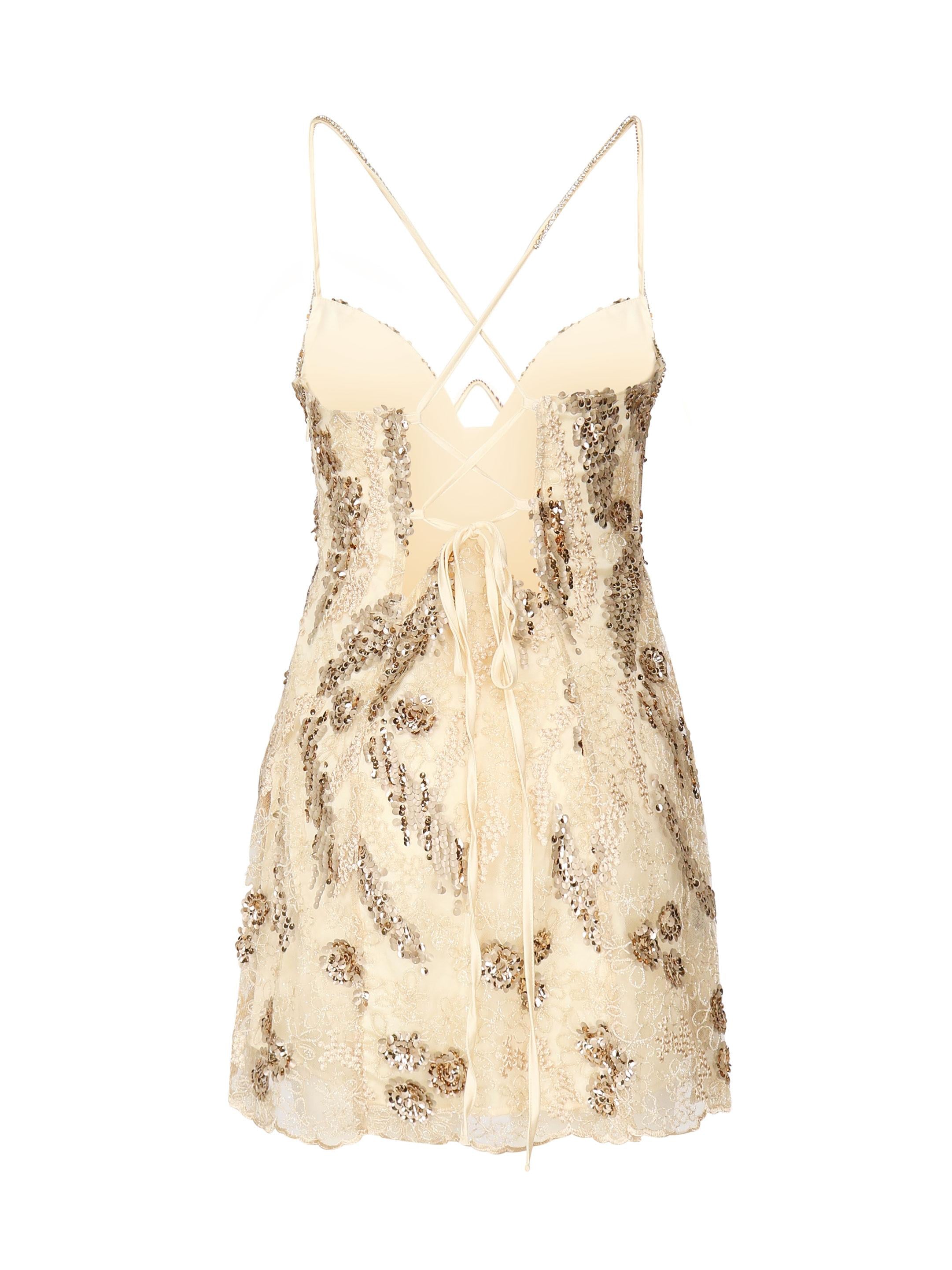 Mini abito Opal CD2819 GOLD FOR LOVE & LEMONS 