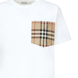 T-shirt con tasca 'Check' 8103971 A1464 BURBERRY 