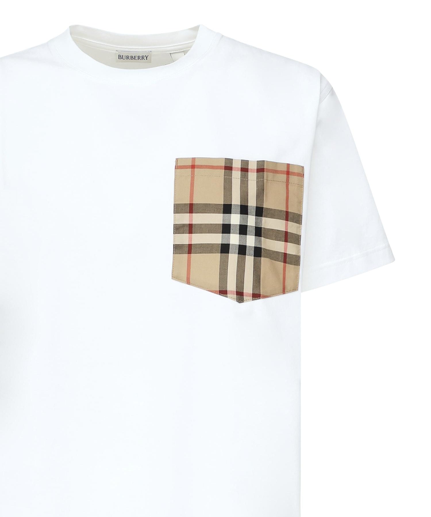 T-shirt con tasca 'Check' 8103971 A1464 BURBERRY 
