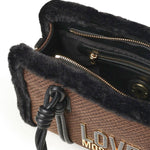 Borsa a mano con logo JC4387PP0NKH1 00A LOVE MOSCHINO 