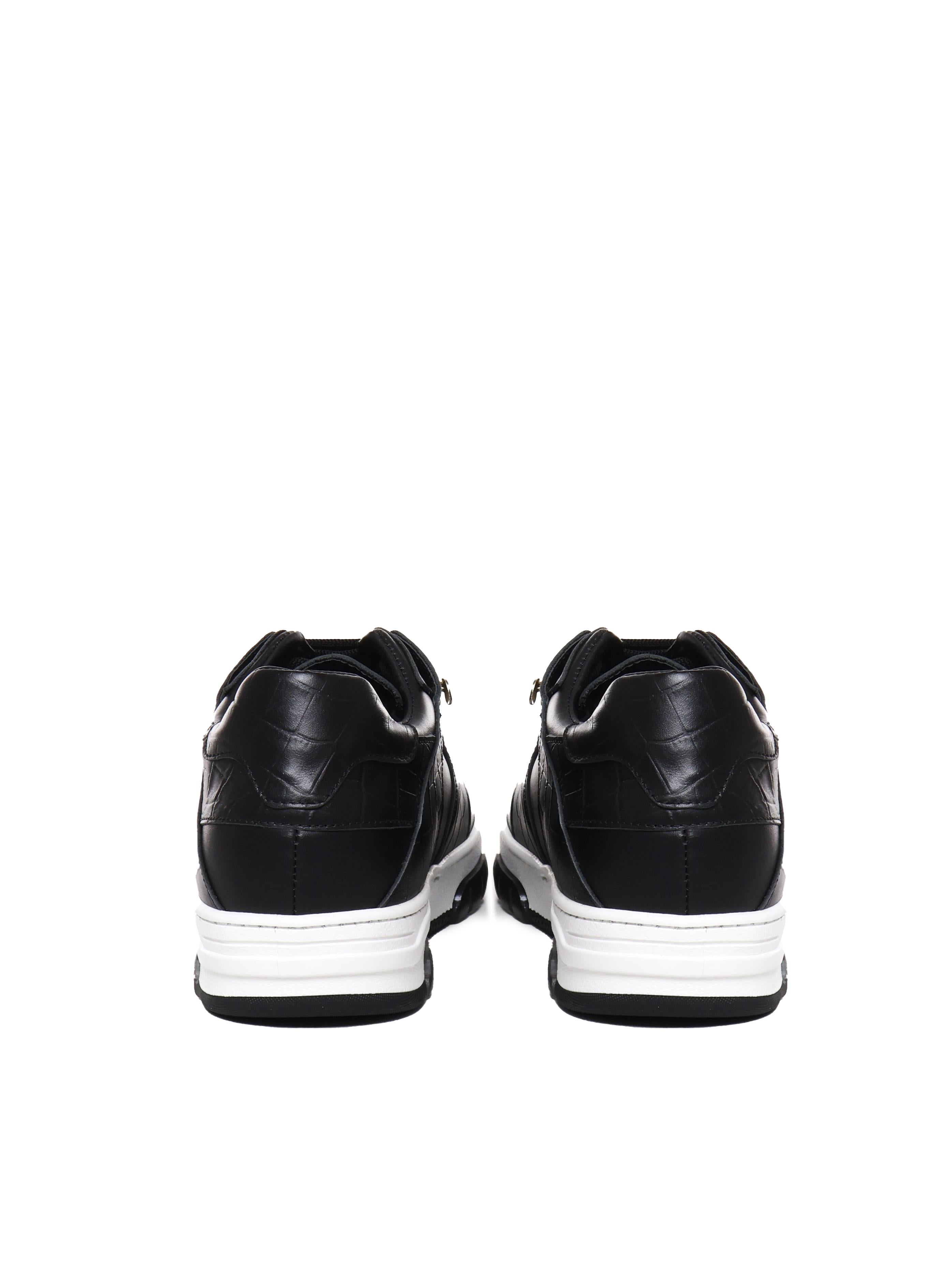 Sneakers basse Legend in pelle<BR/> LEGEND LOW/CROCKBLACK/BLACK GIULIANO GALIANO 