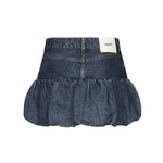 MINI GONNA IN DENIM DI COTONE COPJ76F2014 BLU COPERNI 
