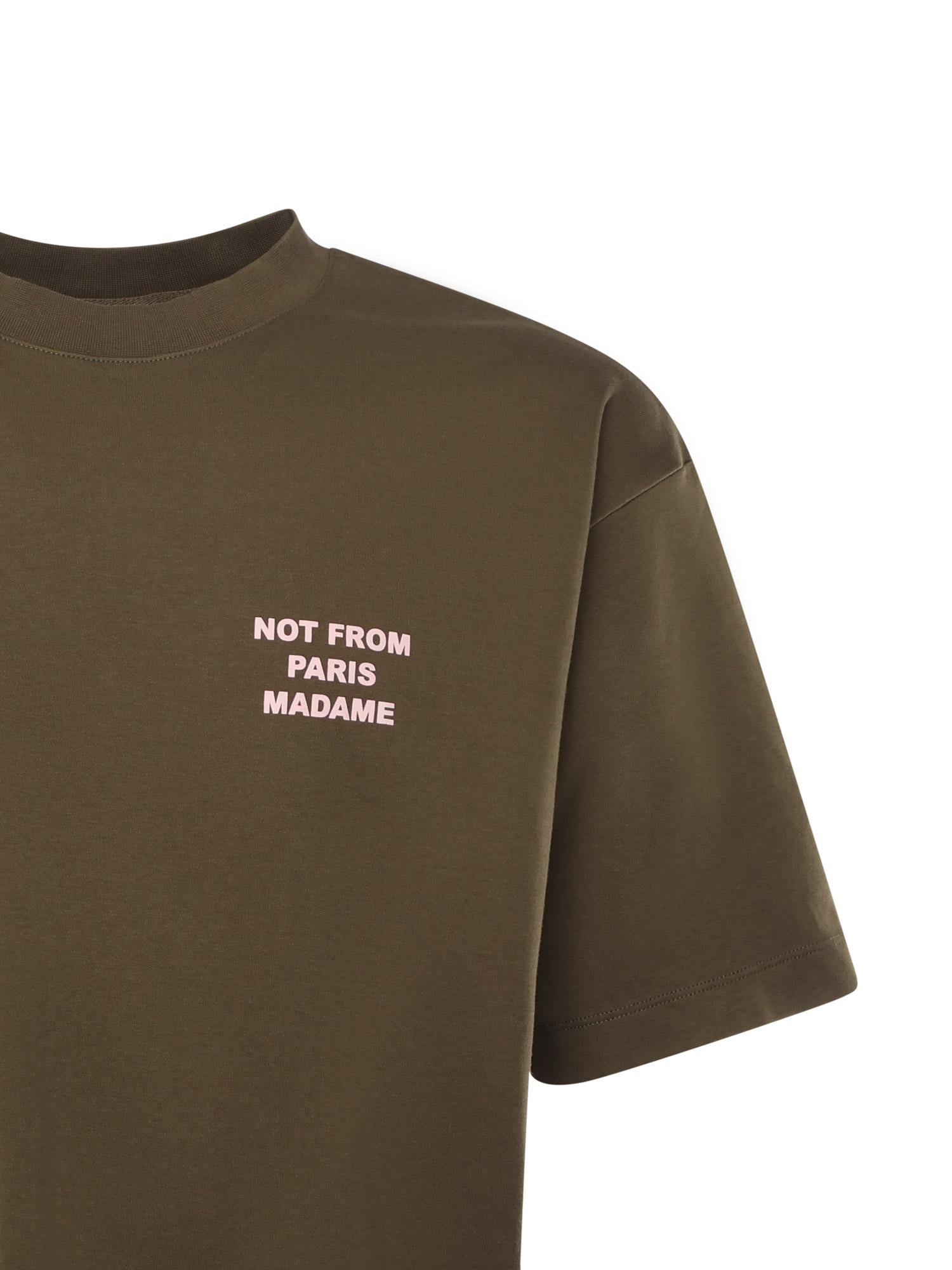 T-shirt "Le T-shirt Slogan" in cotone<BR/> ITS203CO002 KK Drôle de Monsieur 
