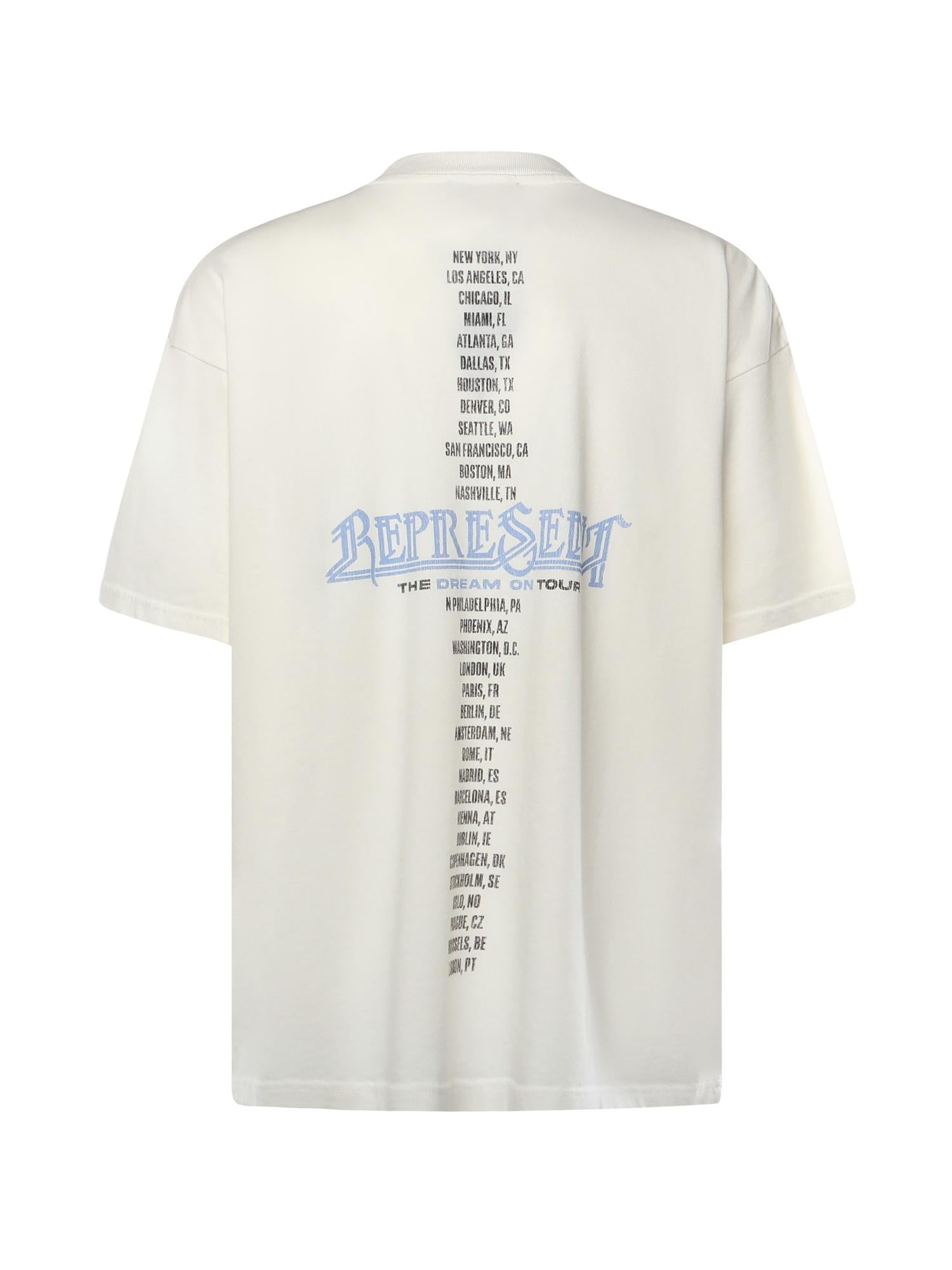 T-shirt Golden Tour in cotone<BR/> MLM100823 72 REPRESENT 