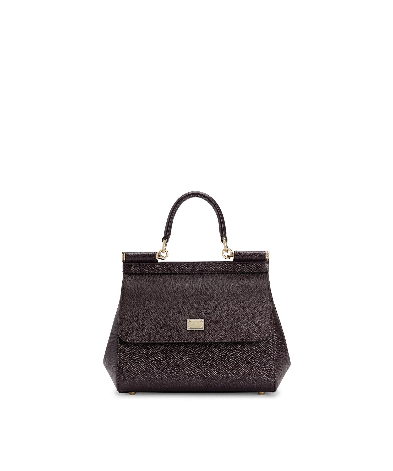 Borsa a mano Sicily piccola in pelle Dauphine BB6003 B10018M073 DOLCE & GABBANA 