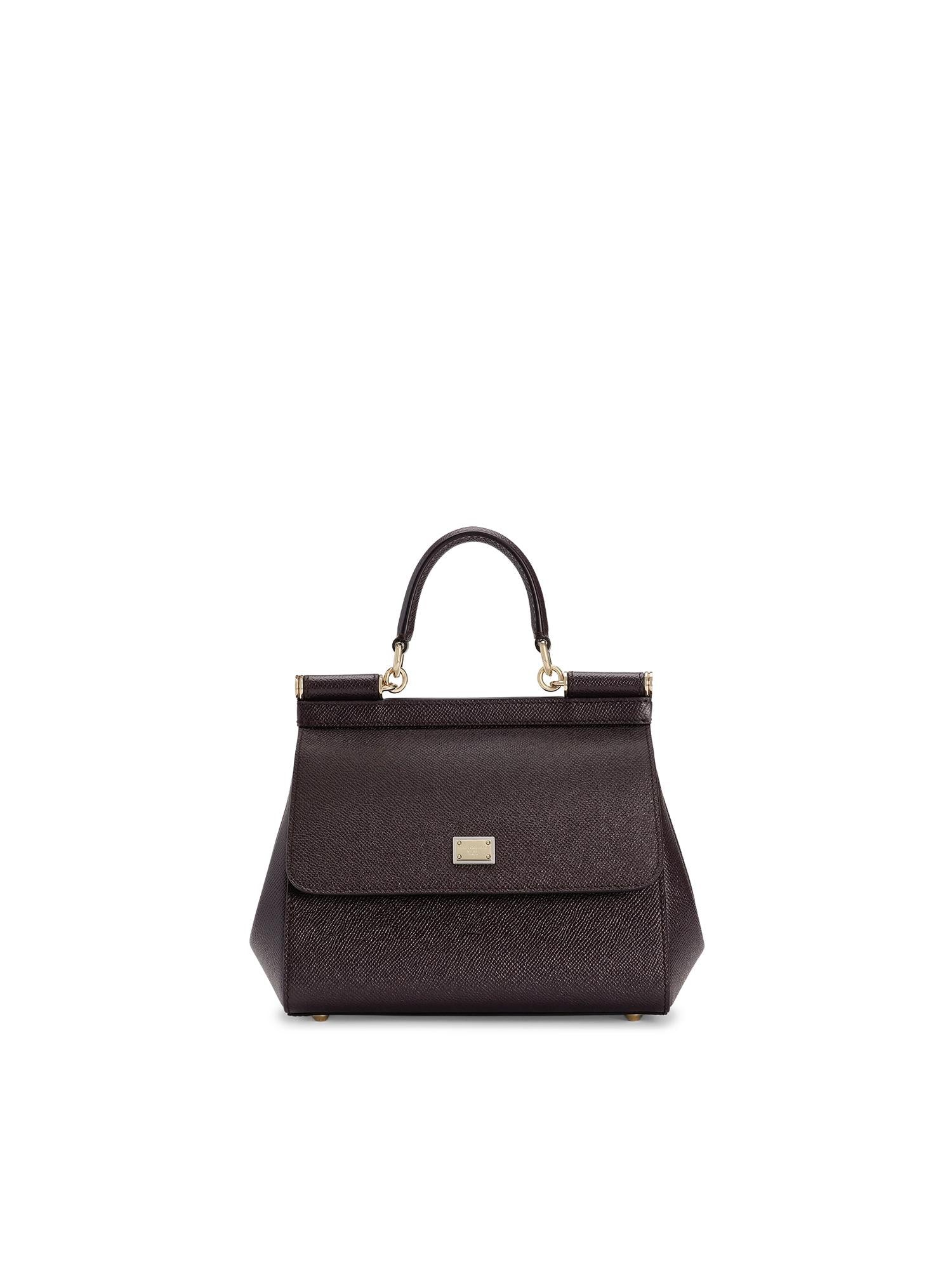 Borsa a mano Sicily piccola in pelle Dauphine BB6003 B10018M073 DOLCE & GABBANA 