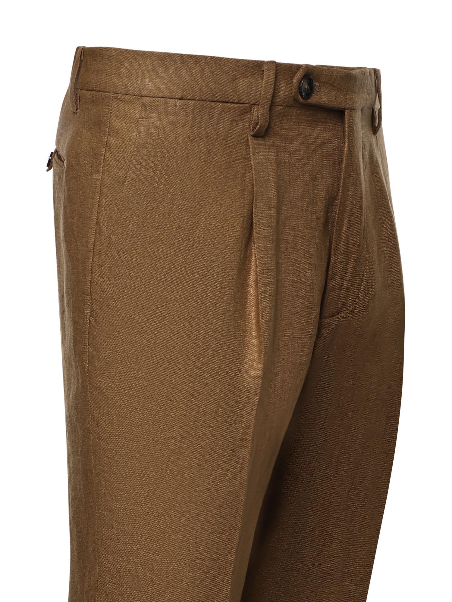 Pantalone Tk America in lino MCFRK3259S26 172 MICHAEL COAL 