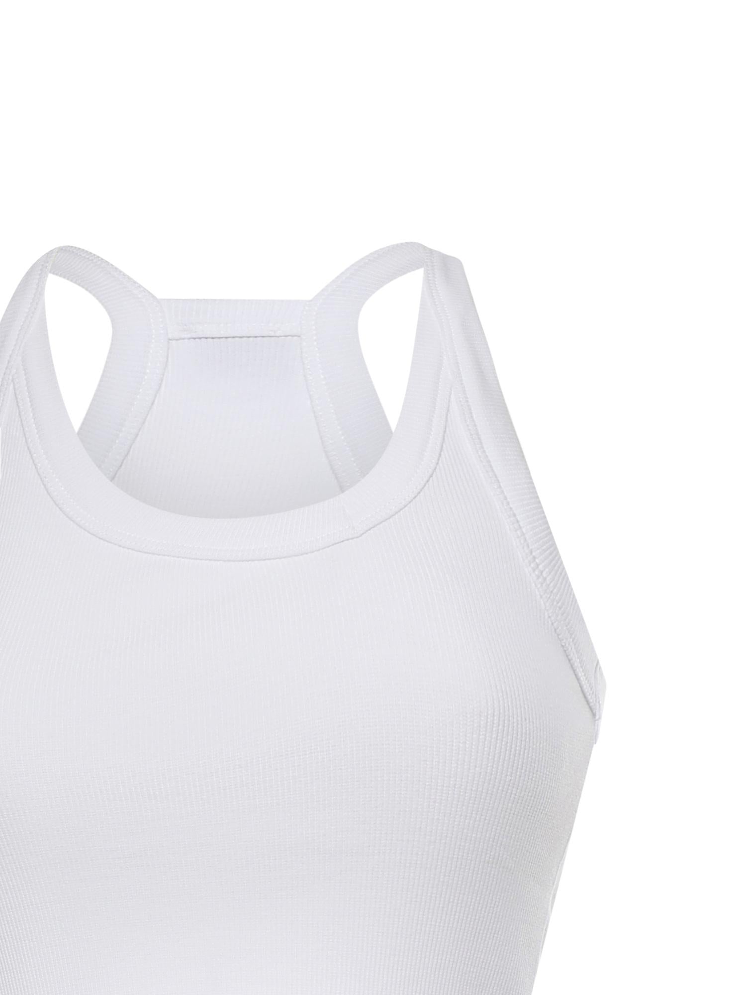 Canotta cropped con scollo asimmetrico 107304 A3IKZ14 PINKO 