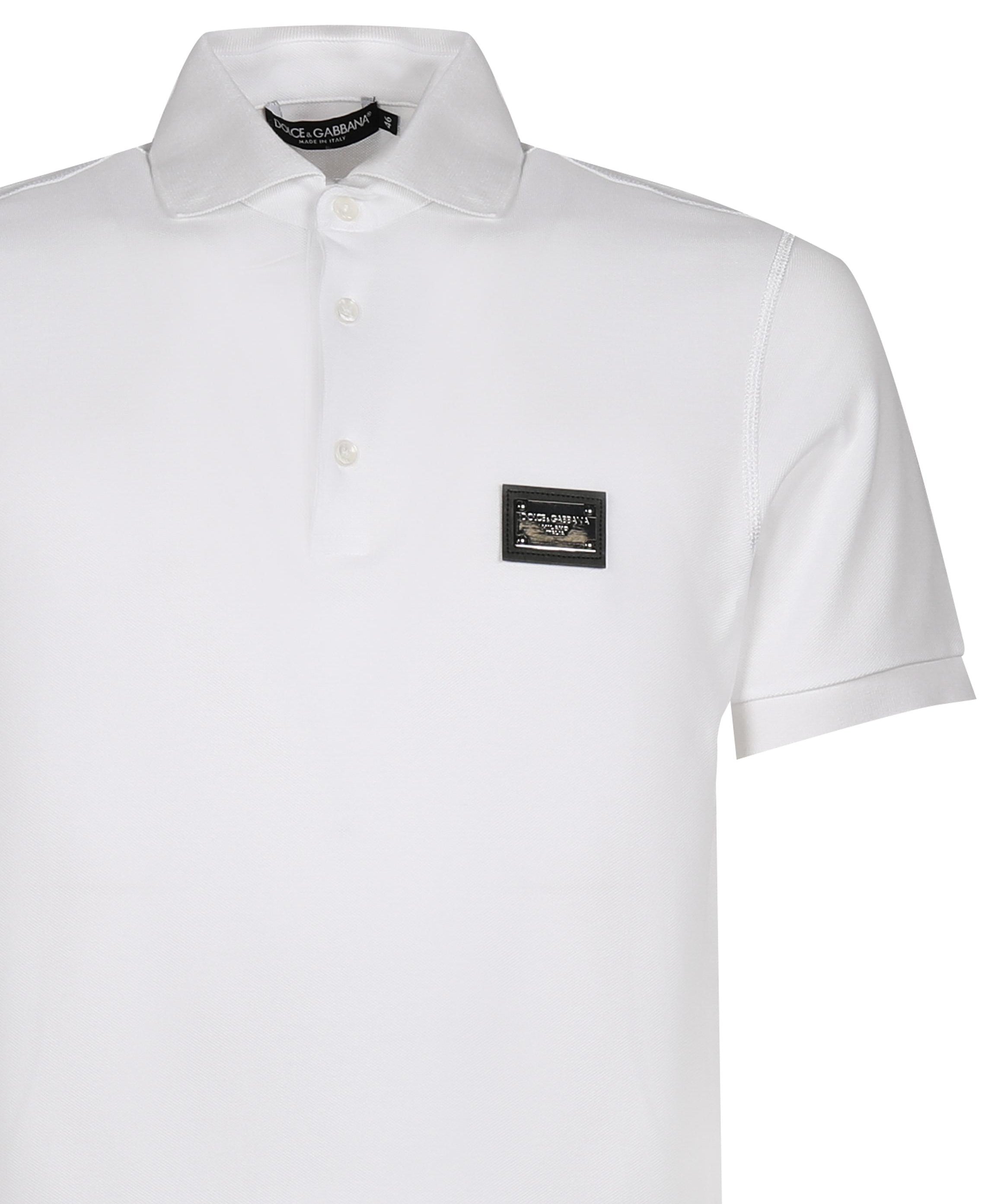 Polo piquet con placca logata G8PL4T G7F2HW0800 DOLCE & GABBANA 
