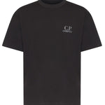 T-shirt in jersey di cotone con logo 20CMTS086A 005100W999 C.P. COMPANY 